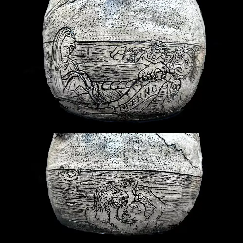 Safe Passage - stoneware pot - View 3